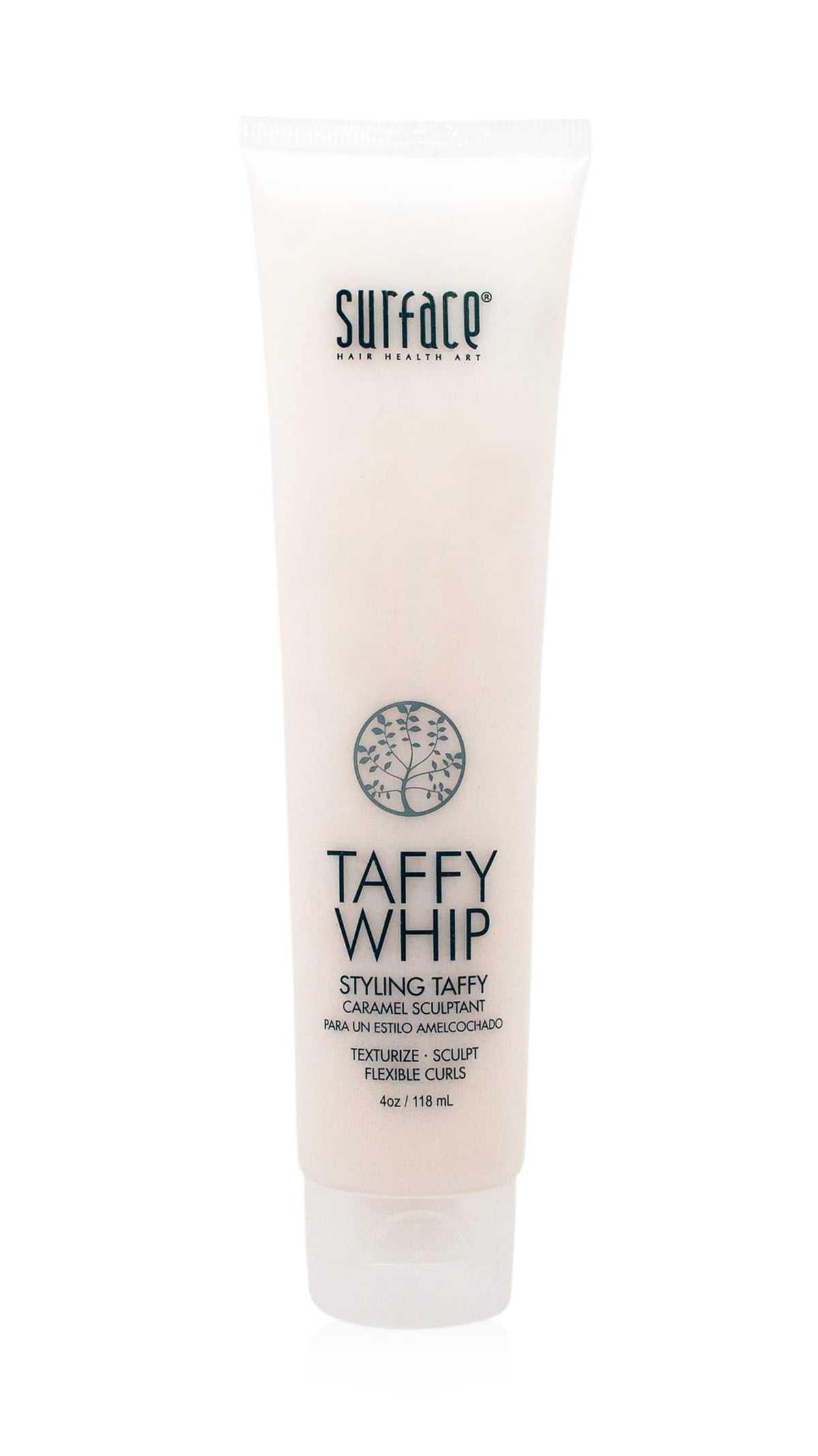 Surface Hair Taffy Whip bottle pour offers flexible hold for all hair types.