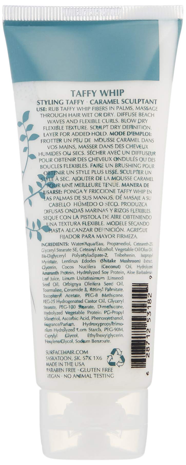 Surface Hair Taffy Whip texture-apply highlights natural fibers for soft definition.