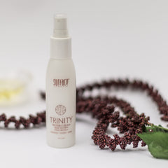 SURFACE Trinity Protein Cream Leave-In cream texture closeup highlighting lightweight hydration