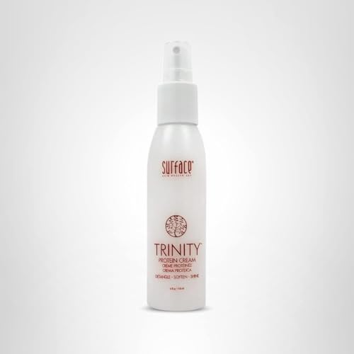 SURFACE Trinity Leave-In packaging premium design signals vegan organic formula