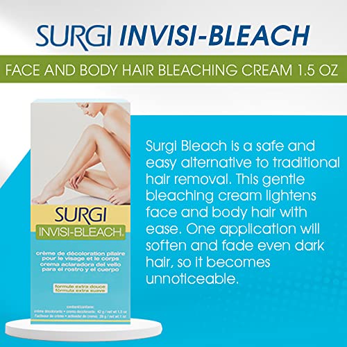 Surgiwax bleaching cream application with tray and spatula for precise mixing.