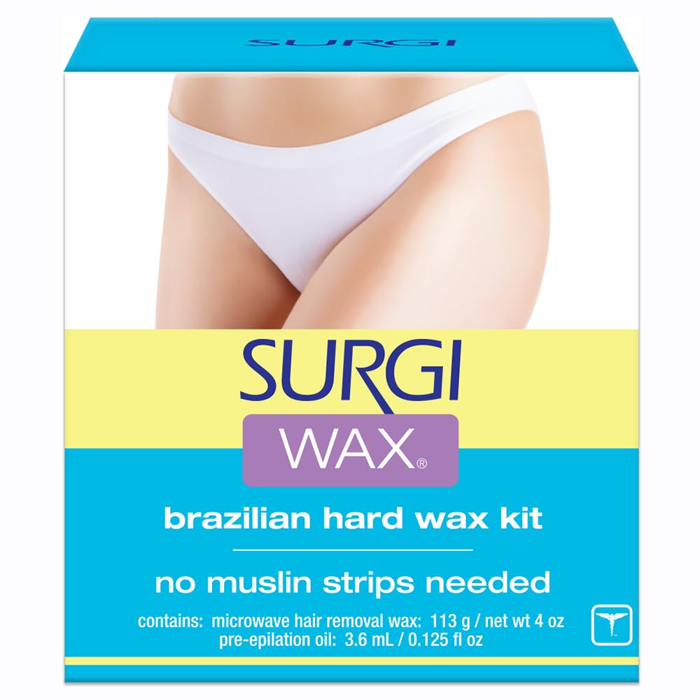 Surgiwax Brazilian Wax Kit 4oz for precise home waxing results.