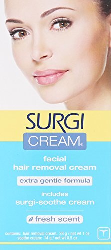 Surgiwax Surgi-cream face remover triple-pack for sensitive skin, gentle facial hair removal.