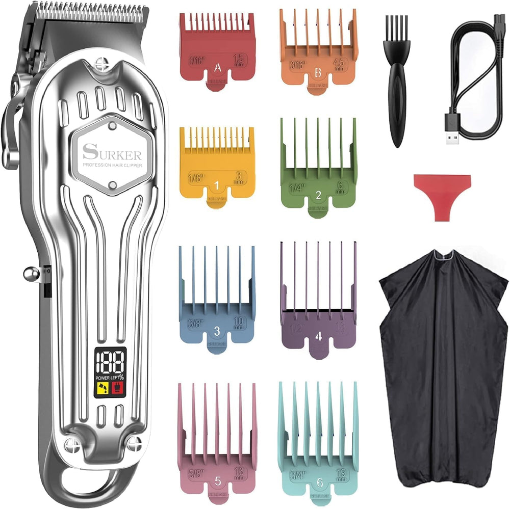 SURKER men's hair clippers front view for precise grooming results
