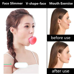 SURORAIN Jawline Definer in action demonstrating facial muscle engagement for lifted contours.