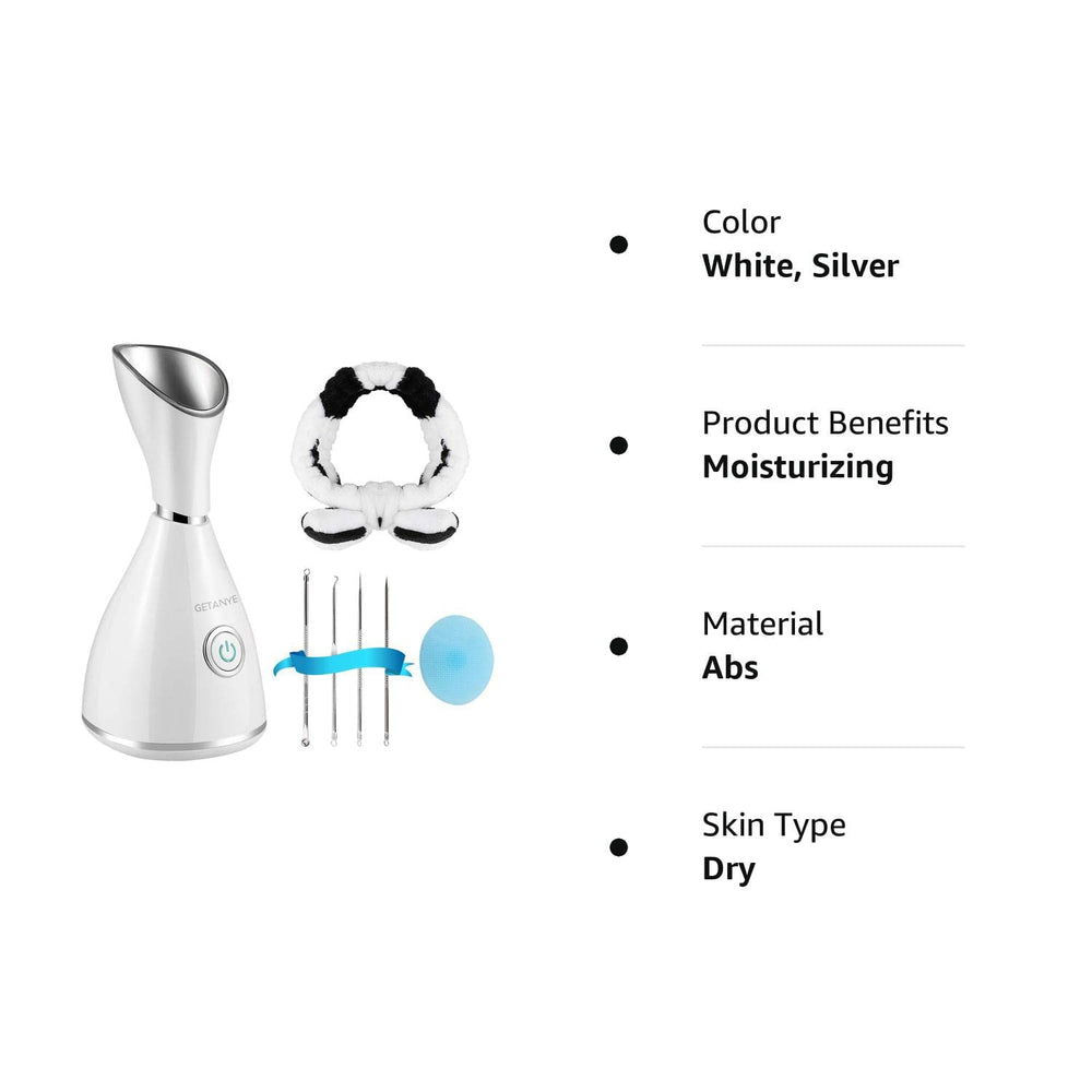 Surwit GETANYE steamer in use on a tabletop for at-home spa feel.
