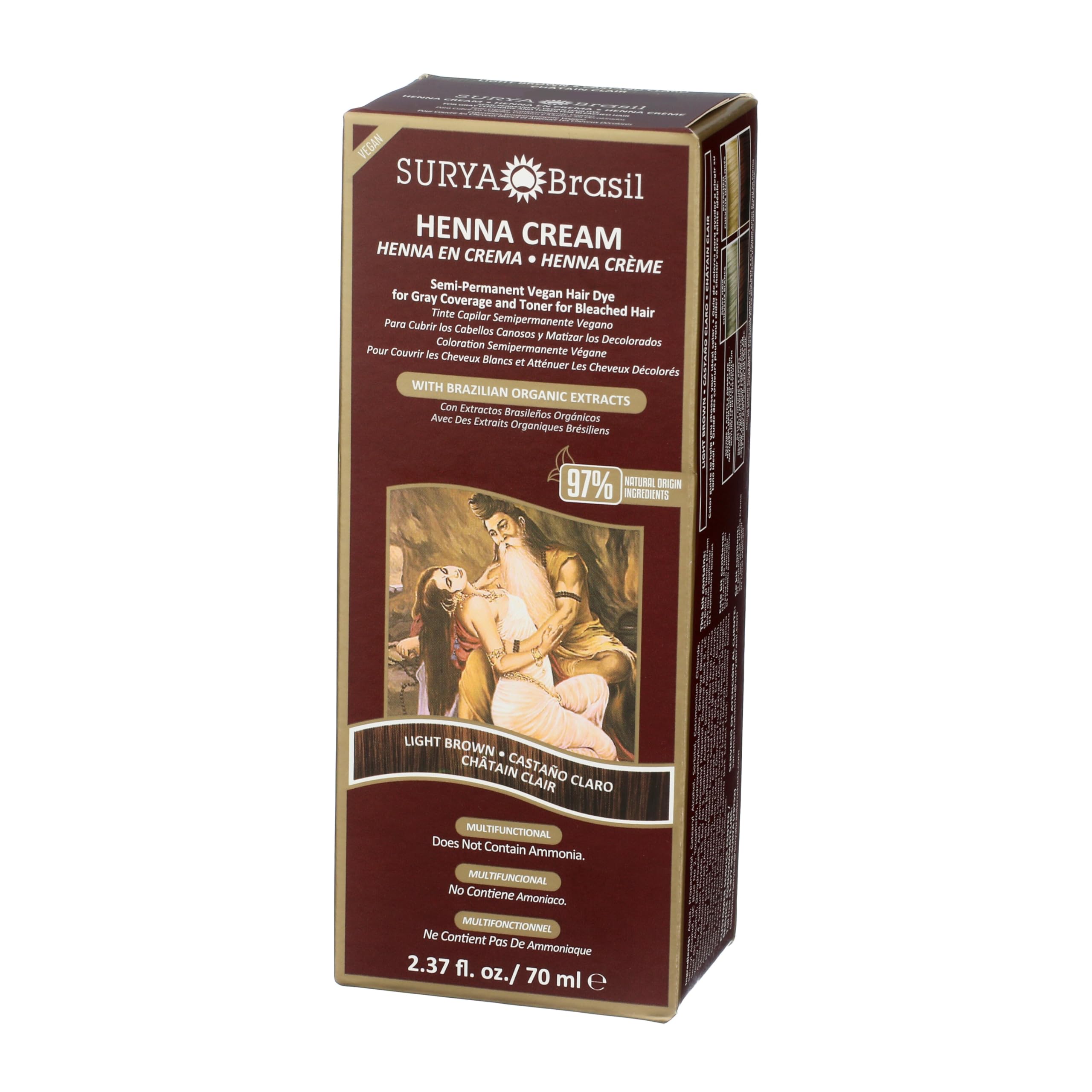 Surya Brasil formula without ammonia, PPD, peroxide, or sulfates.