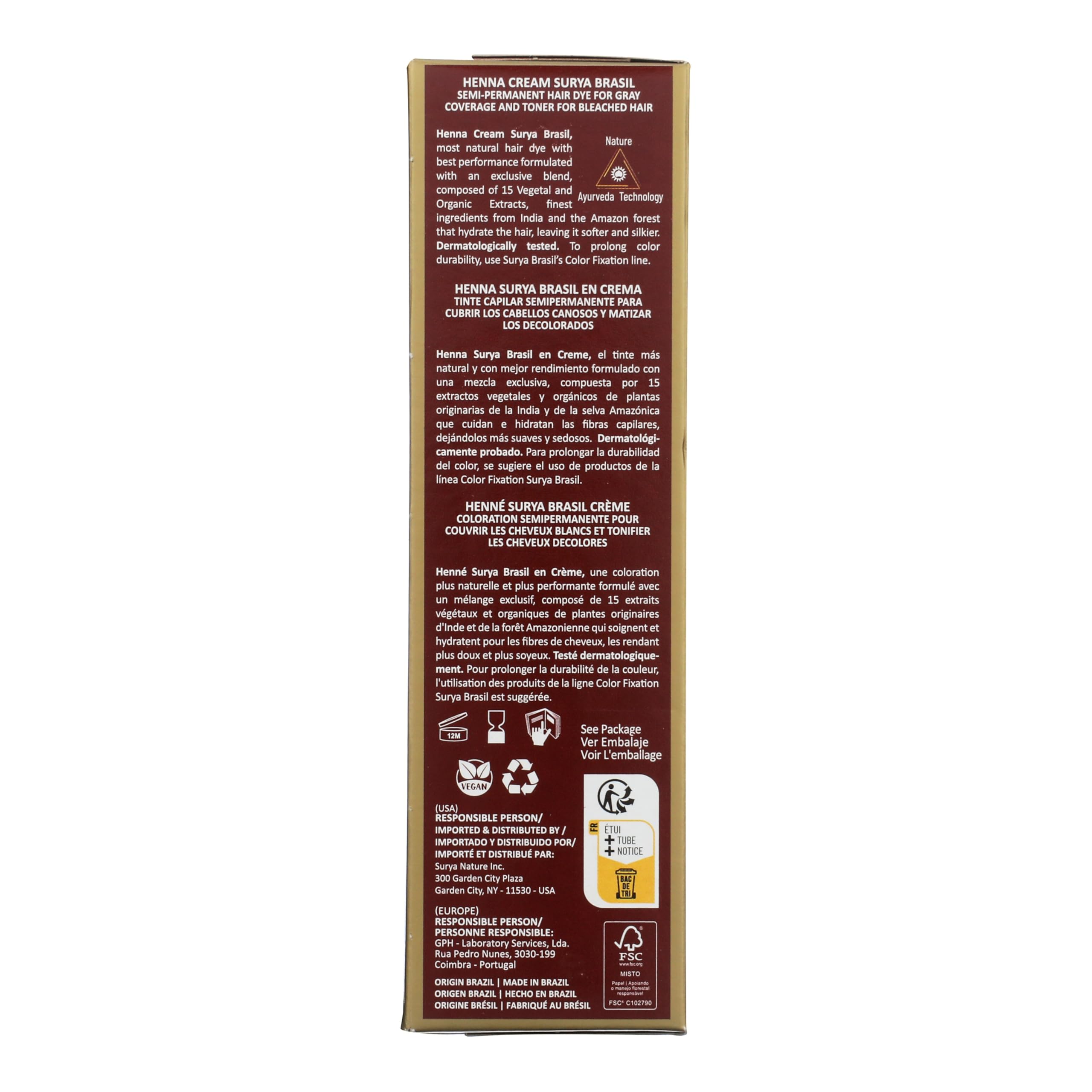 Surya Brasil Henna Cream application image—easy at-home color with mess-free routine.