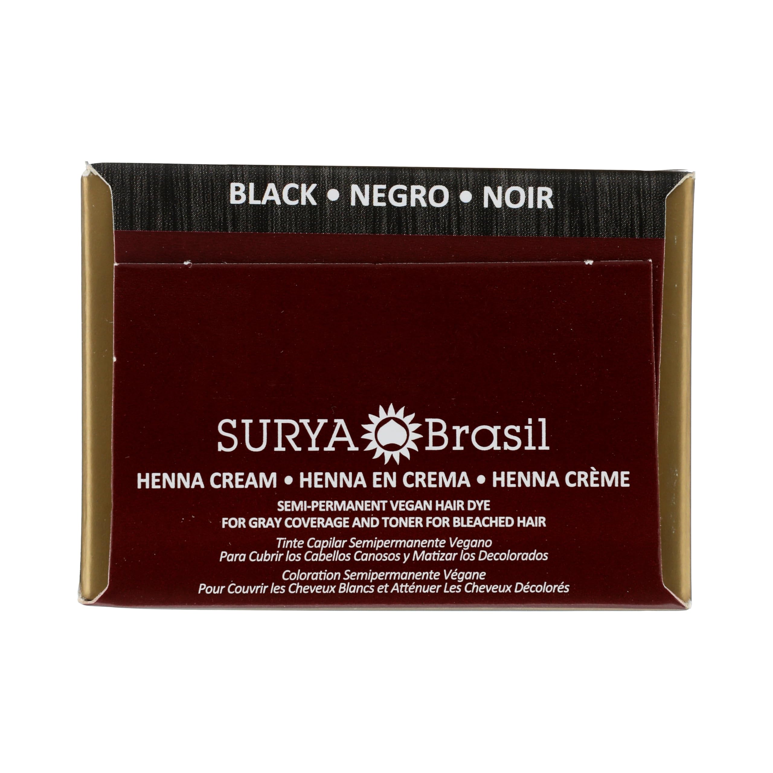 Creamy swirl ready to apply Surya Brasil Henna Cream Black