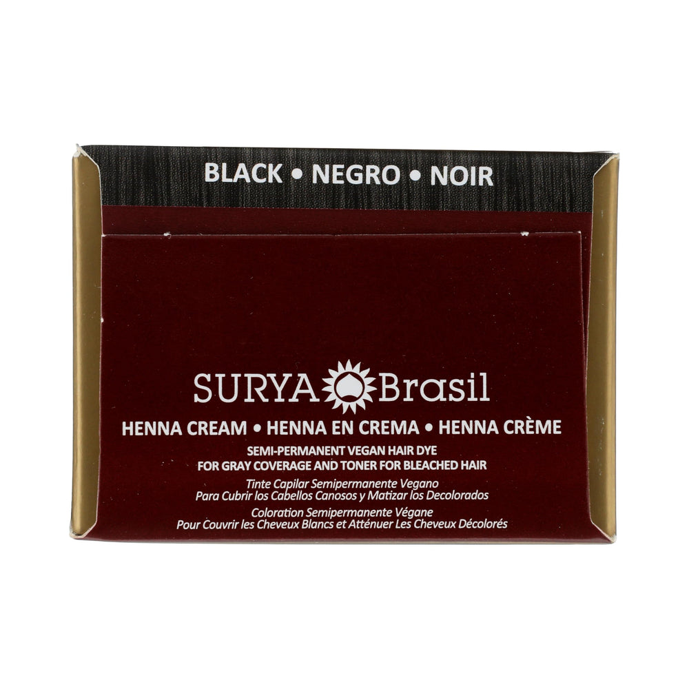 Creamy swirl ready to apply Surya Brasil Henna Cream Black
