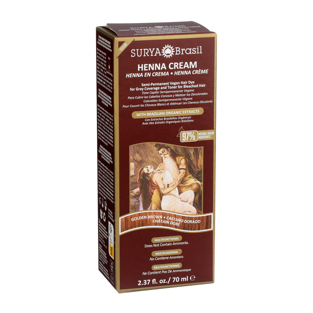 Surya Brasil Henna Cream applying for gray coverage on hair