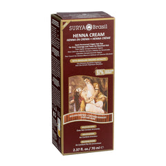 Surya Brasil Henna Cream applying for gray coverage on hair