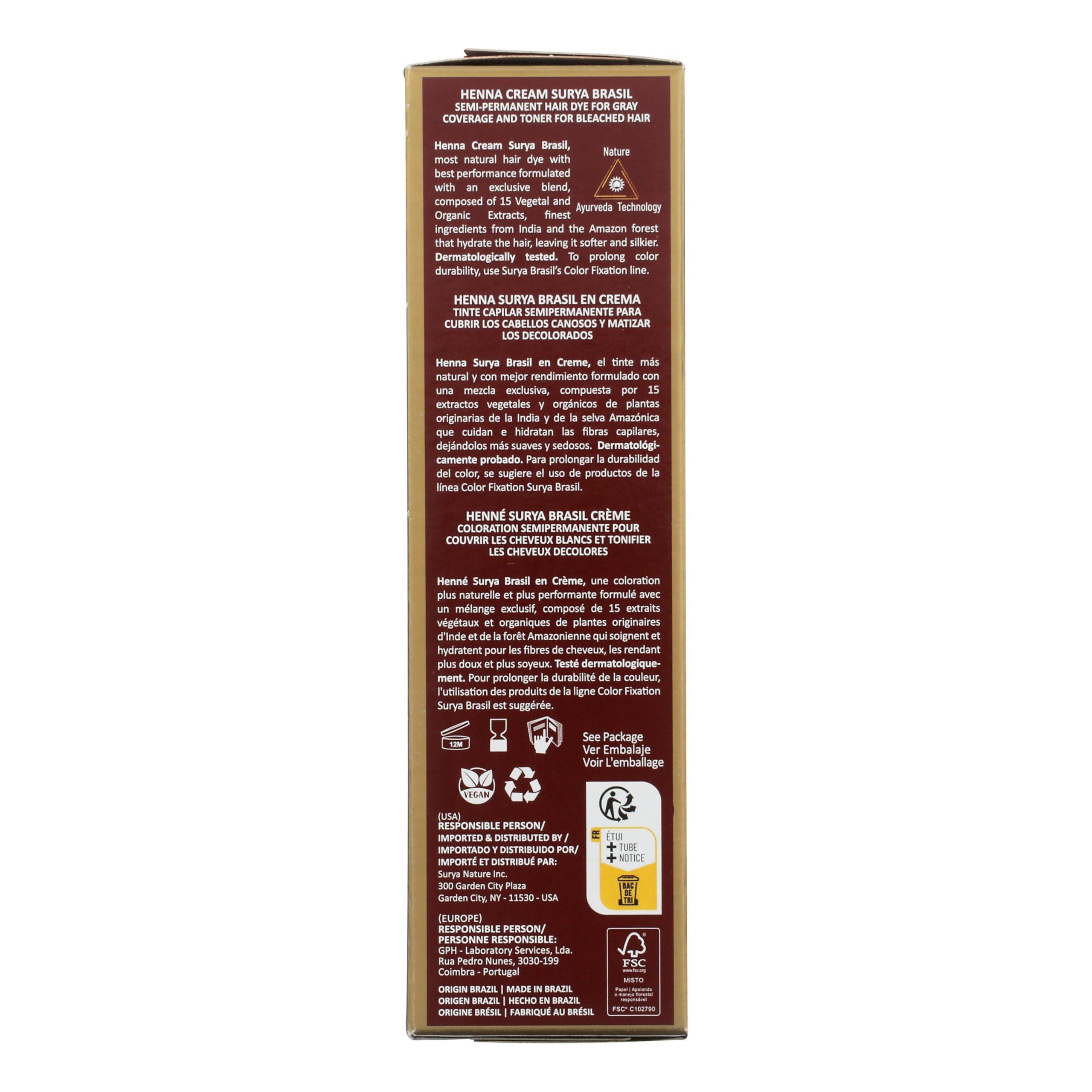 No mixing needed with Surya Brasil Henna Cream