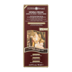 Surya Brasil Henna Cream tube shows natural color with a gentle conditioning formula.