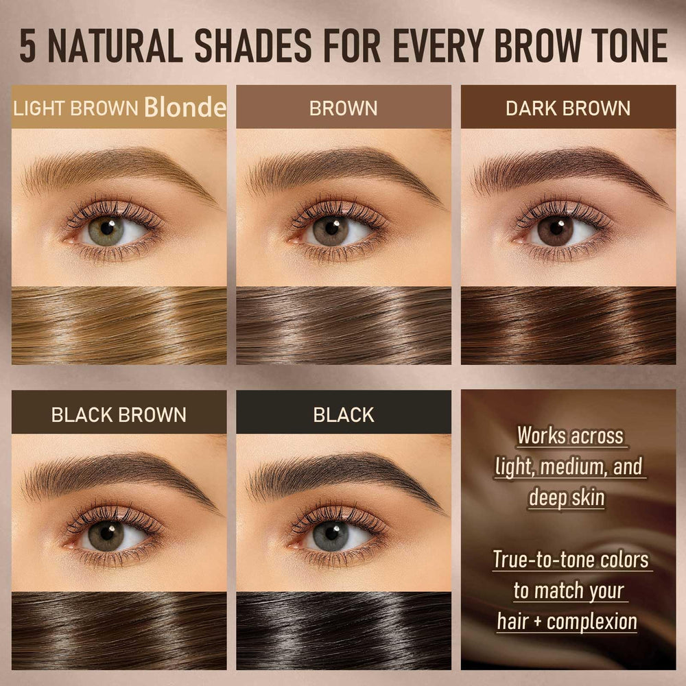 SUSIKEKI Brow Pen tonos universales para combinar con distintos cabellos.
