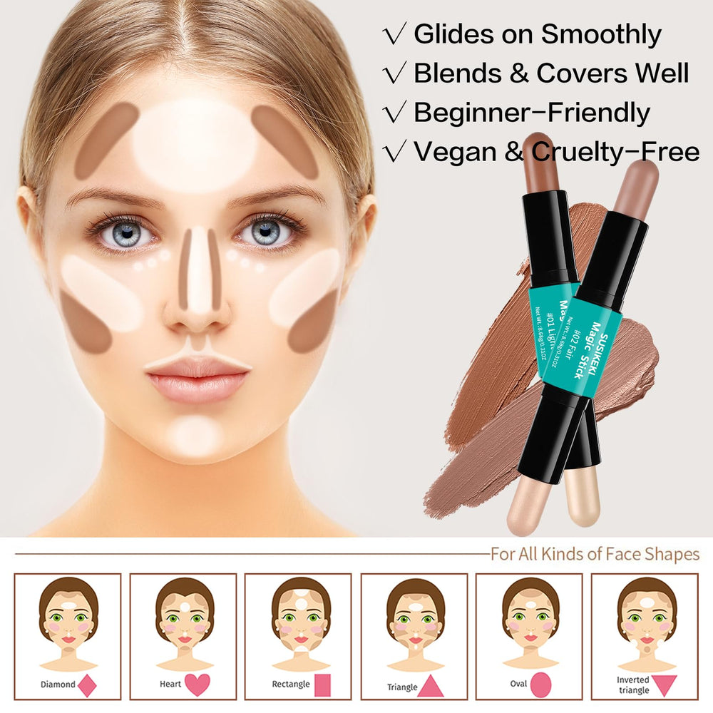 SUSIKEKI Contour Stick diseño compacto para retoques en cualquier lugar