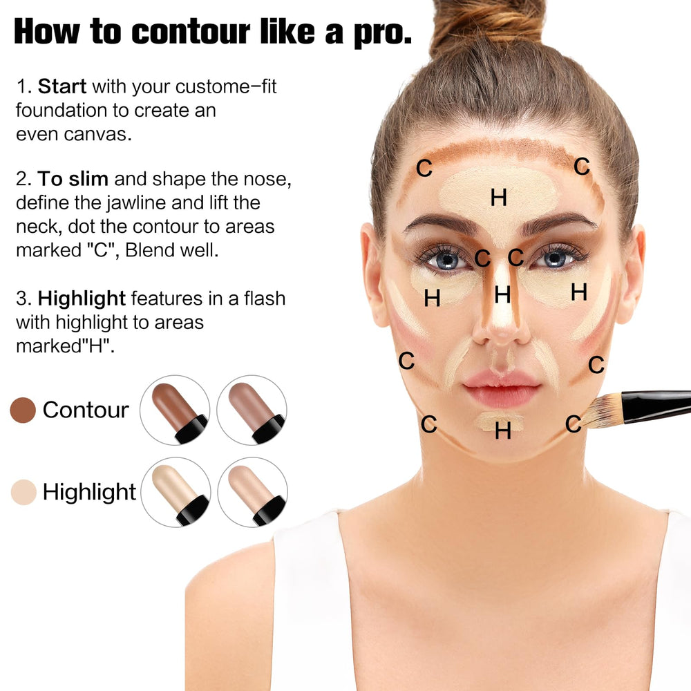 SUSIKEKI Contour Stick fórmula resistente al sudor para larga duración