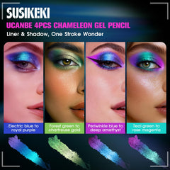 SUSIKEKI Delineador Gel Duo Cromático: dos tonos en un lápiz para looks versátiles.
