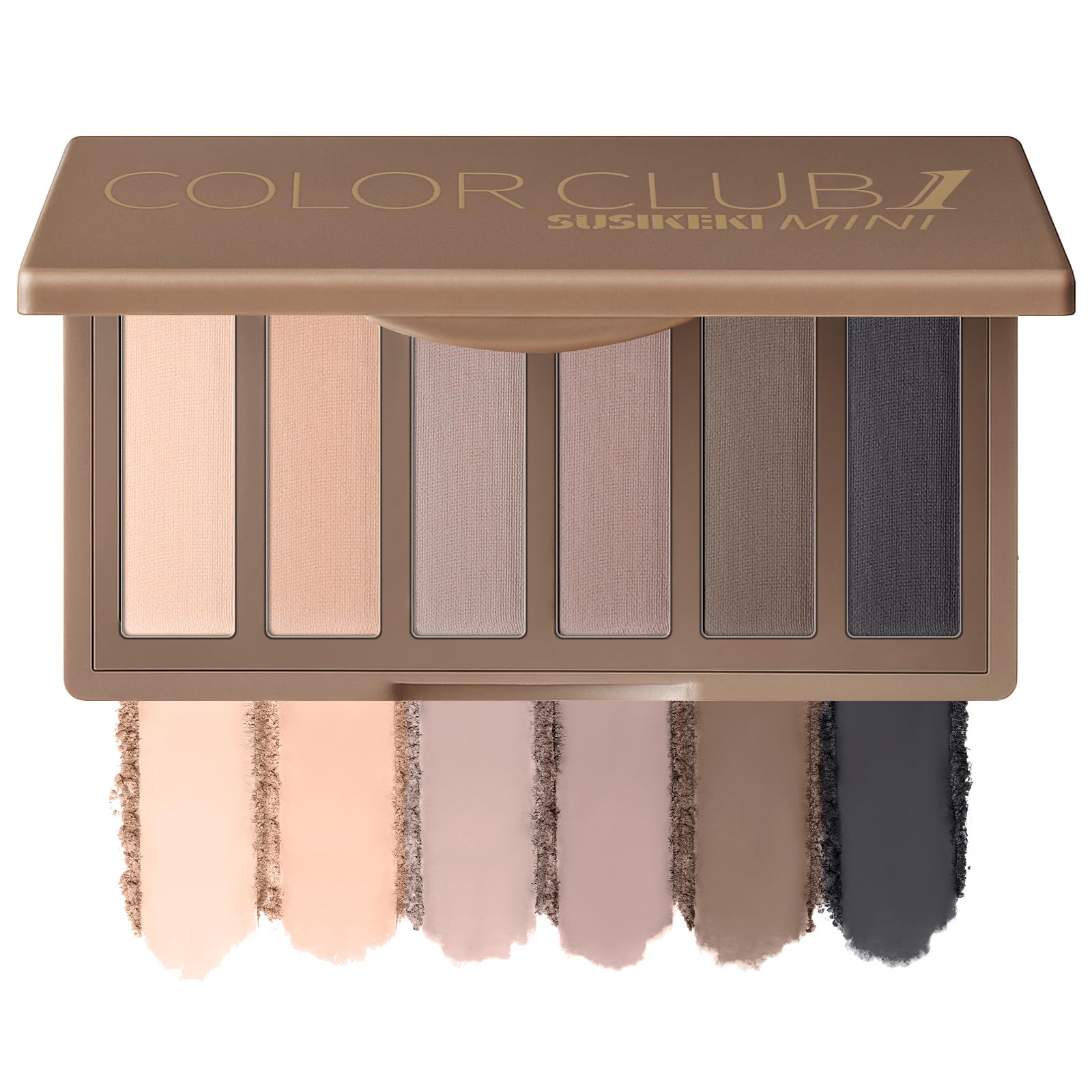 SUSIKEKI paleta mini de sombras con espejo para looks neutros.