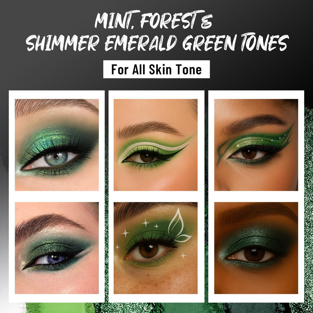 SUSIKEKI Paleta color bosque, acabado mate y metalizado para looks nocturnos