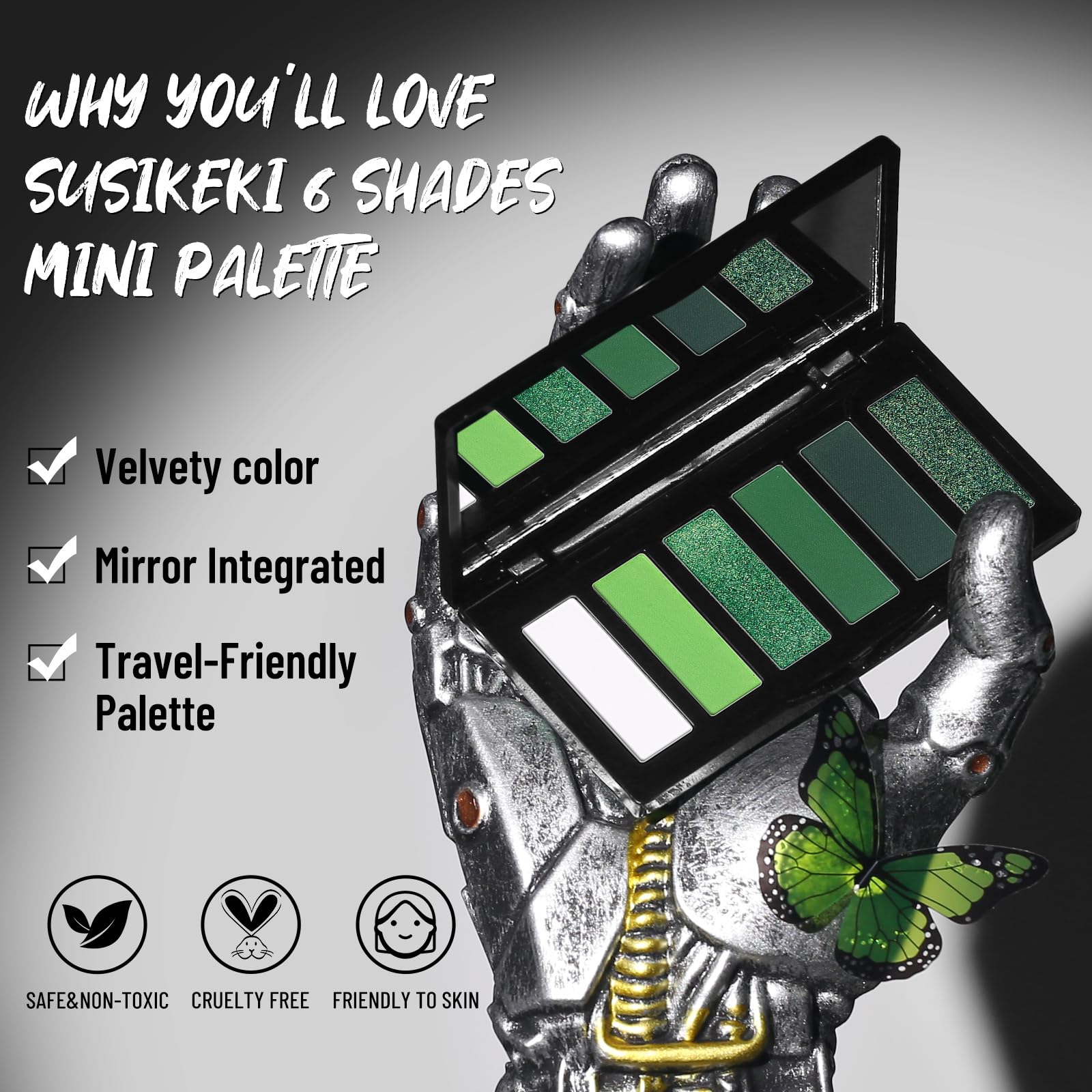 SUSIKEKI Paleta verdes oliva, perfecta para transiciones suaves y estilos naturales