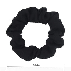 SUSULU hair ties close-up reveals inner 1.5 inch and outer 2.7 inch sizes