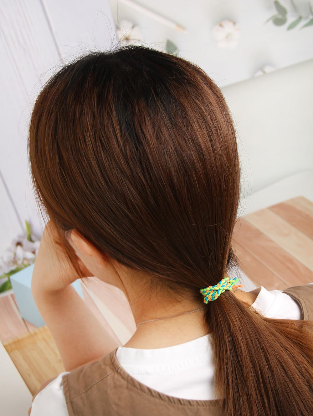 SUSULU ligas de pelo de 4 mm de grosor para estilos medios a gruesos.