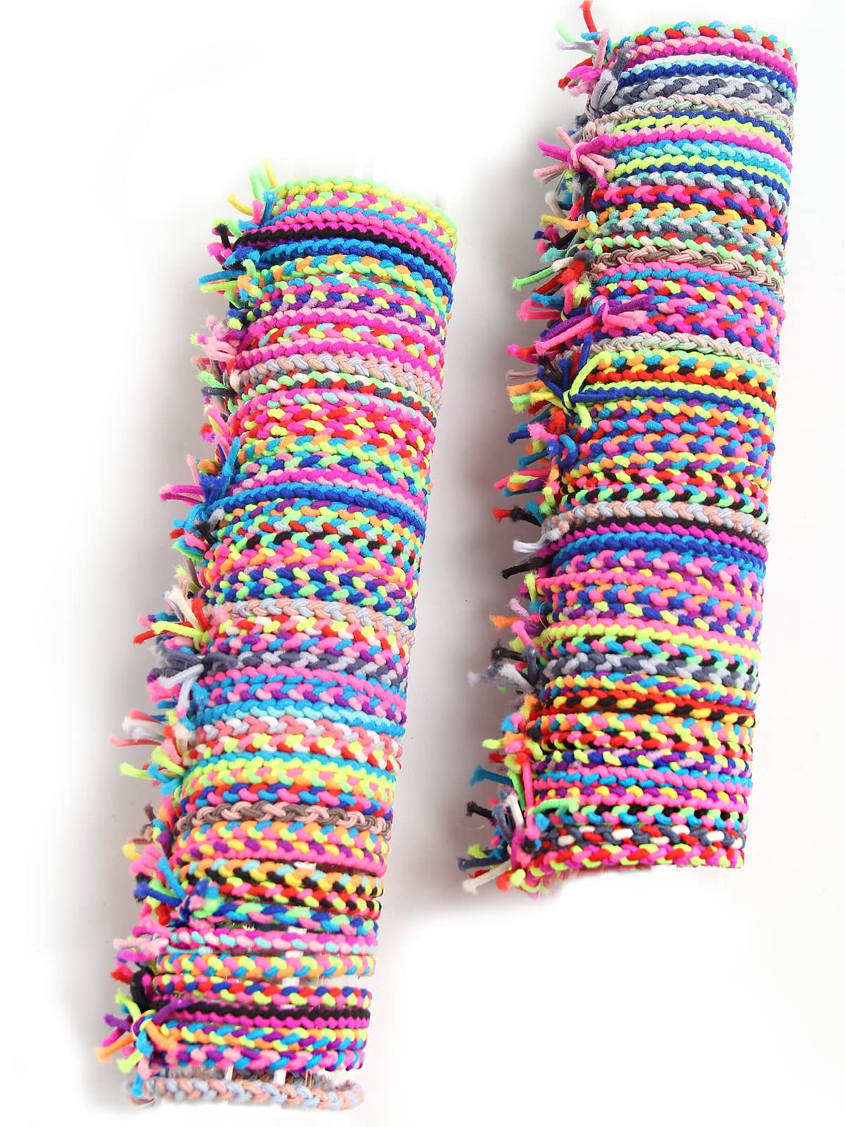 SUSULU ligas elásticas trenzadas multicolor para peinados rápidos.