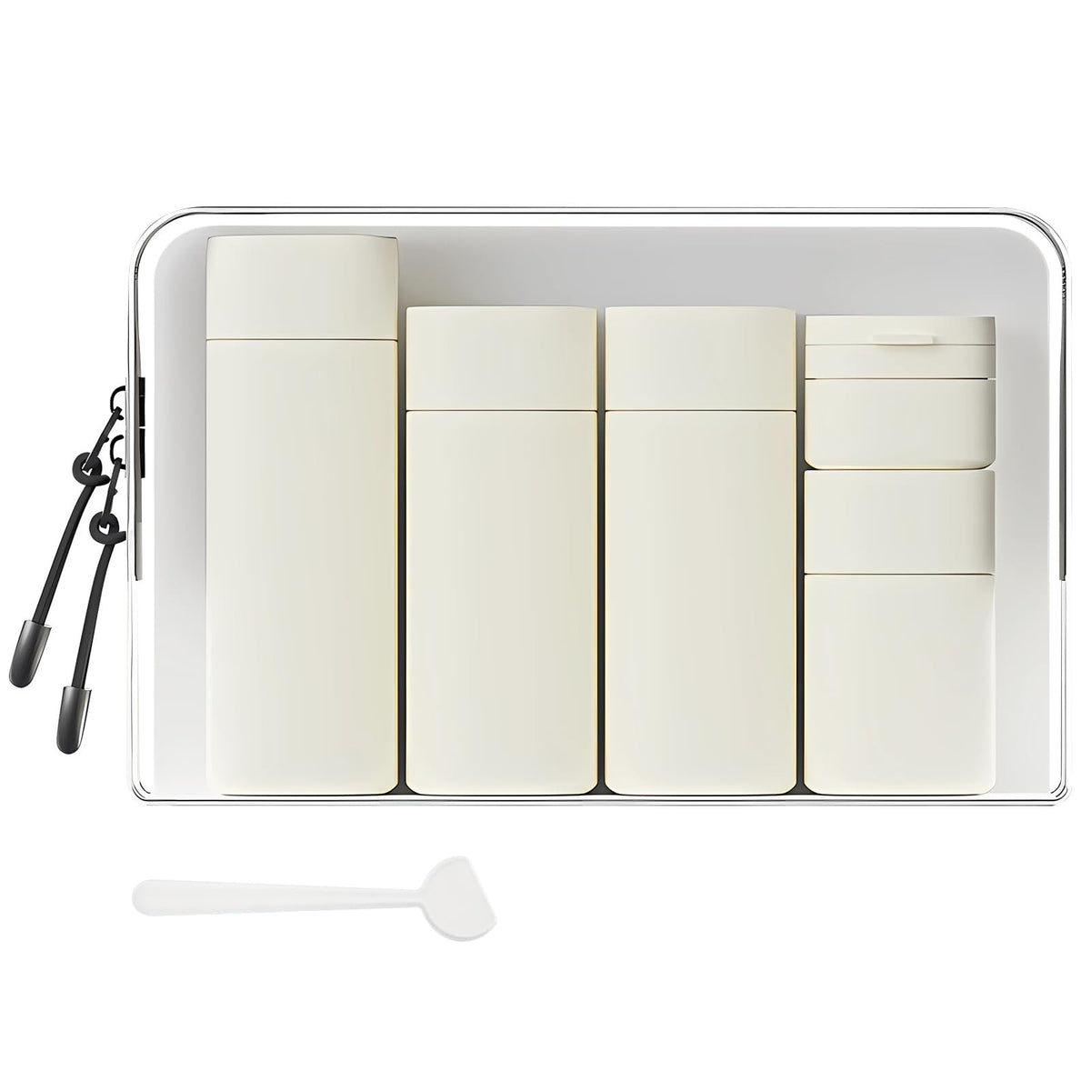 Suteng travel bottles 100ml set front view for organized packing.