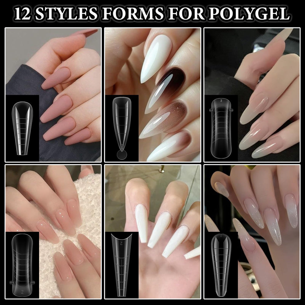 Brocha de uñas de extremo doble SUTOKAKA para aplicar y modelar el polygel con precisión.