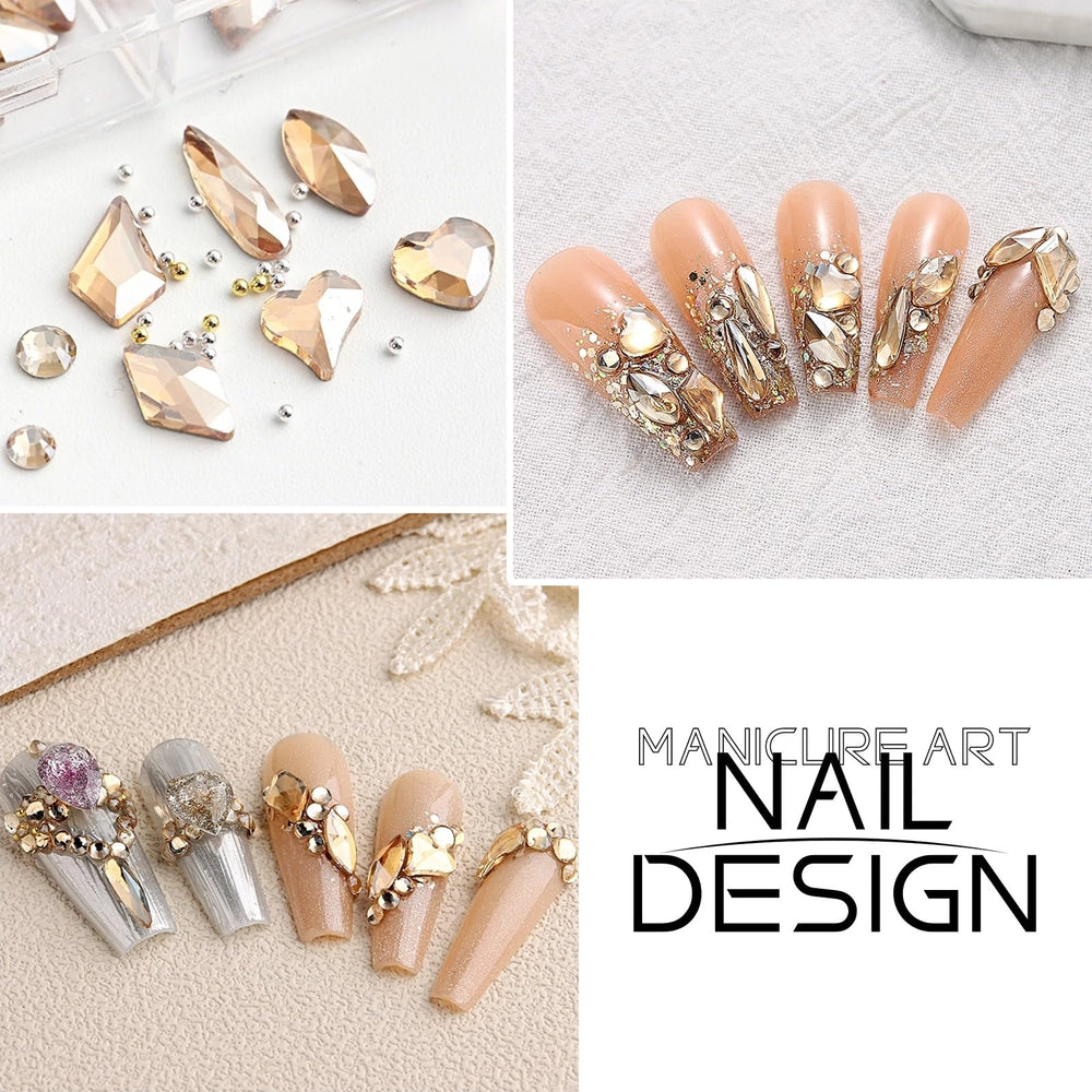SUTOKAKA cristal 3D para uñas, decoraciones con acabado duradero.