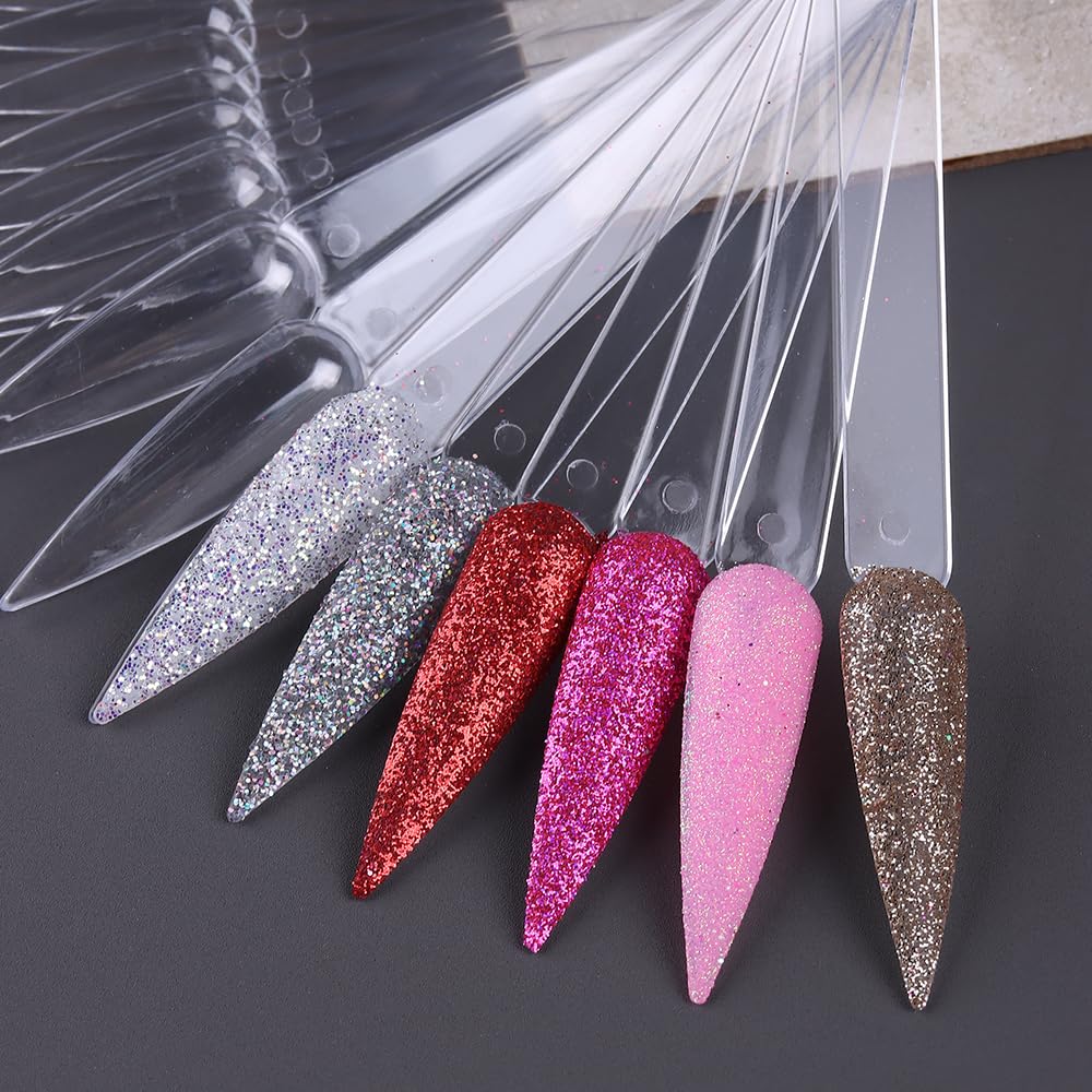 SUTOKAKA perfect for practicing nail art and comparing gel and powder colors.