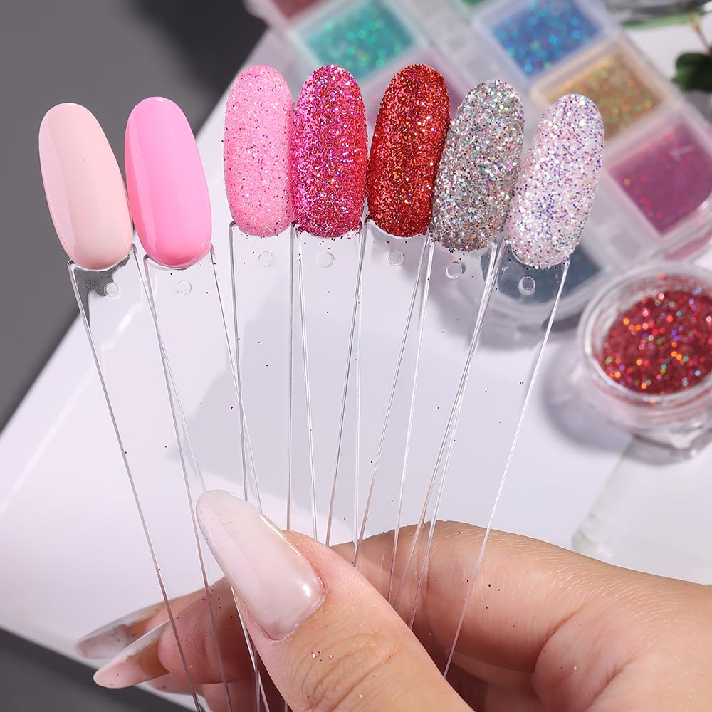SUTOKAKA nail swatch sticks set for home use or salon setup.