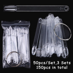 SUTOKAKA oval transparent swatch tips ideal for gel polish presentation