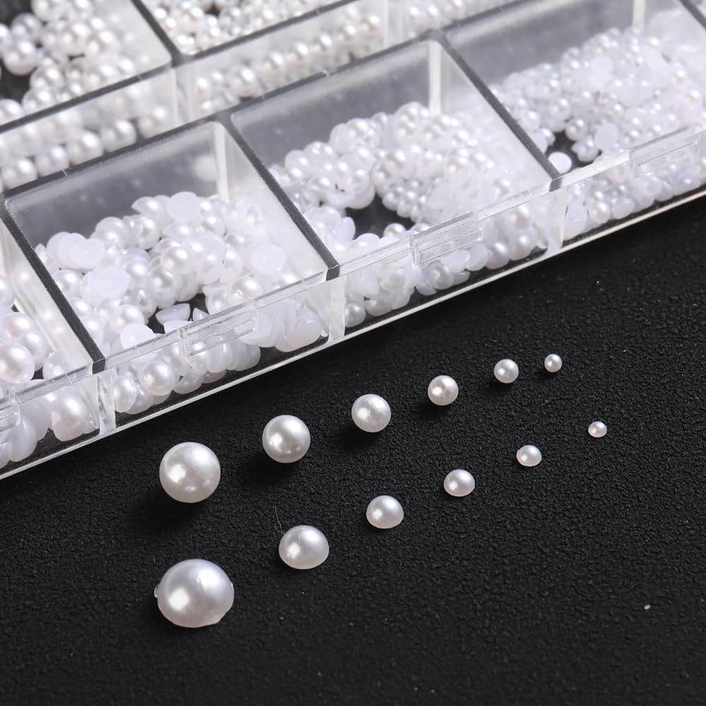 SUTOKAKA perlas para manualidades de uñas y decoración de objetos.