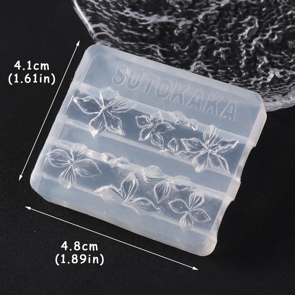 SUTOKAKA resin decor mold for jewelry-like nail accents.