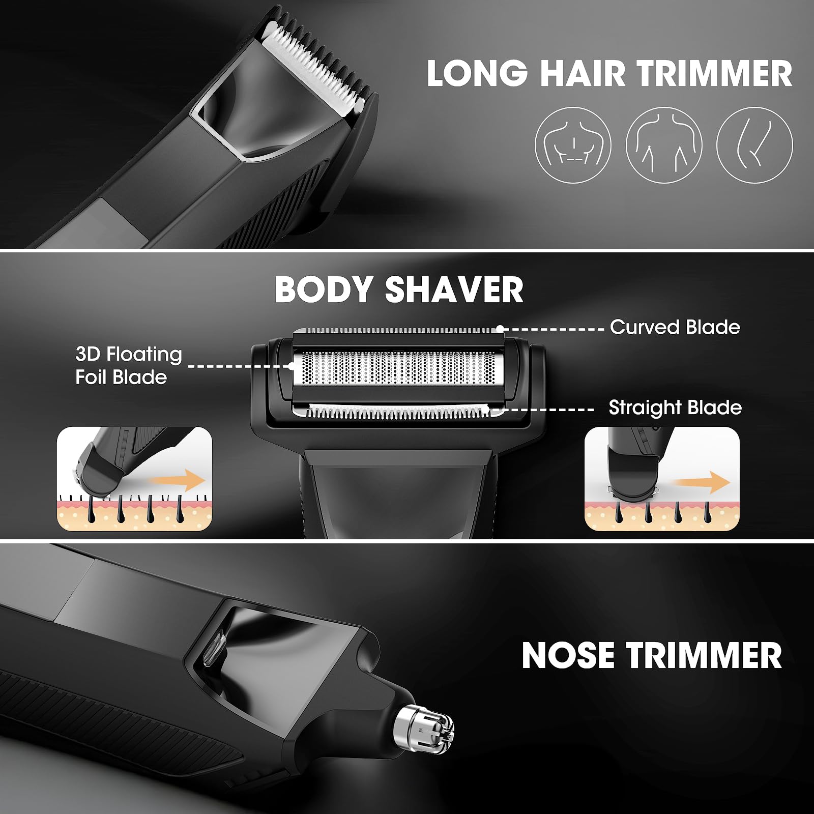 Suttik 5D floating head shaver demonstrates contour-friendly shave