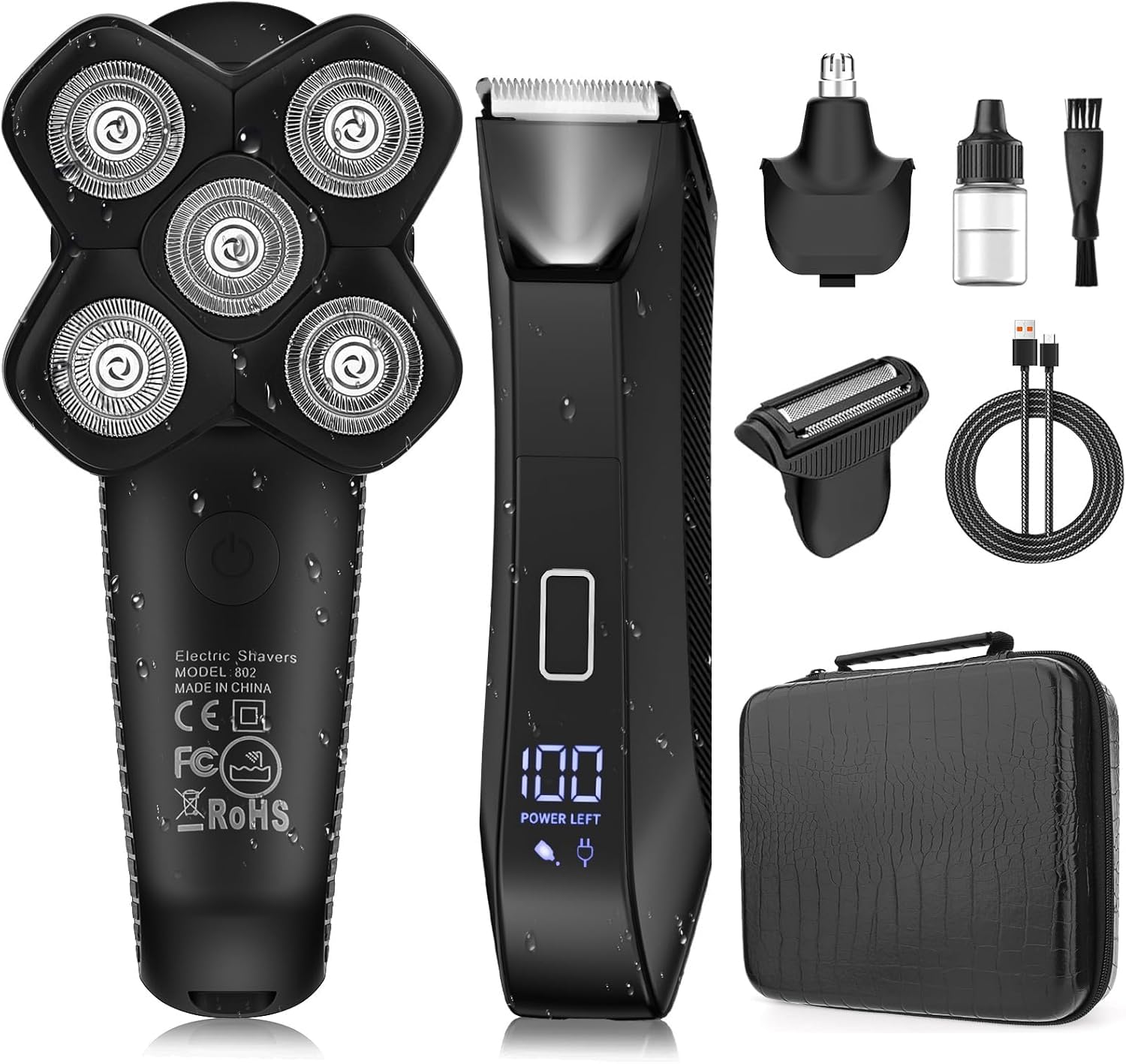 Suttik manscape body trimmer head close-up for precise grooming