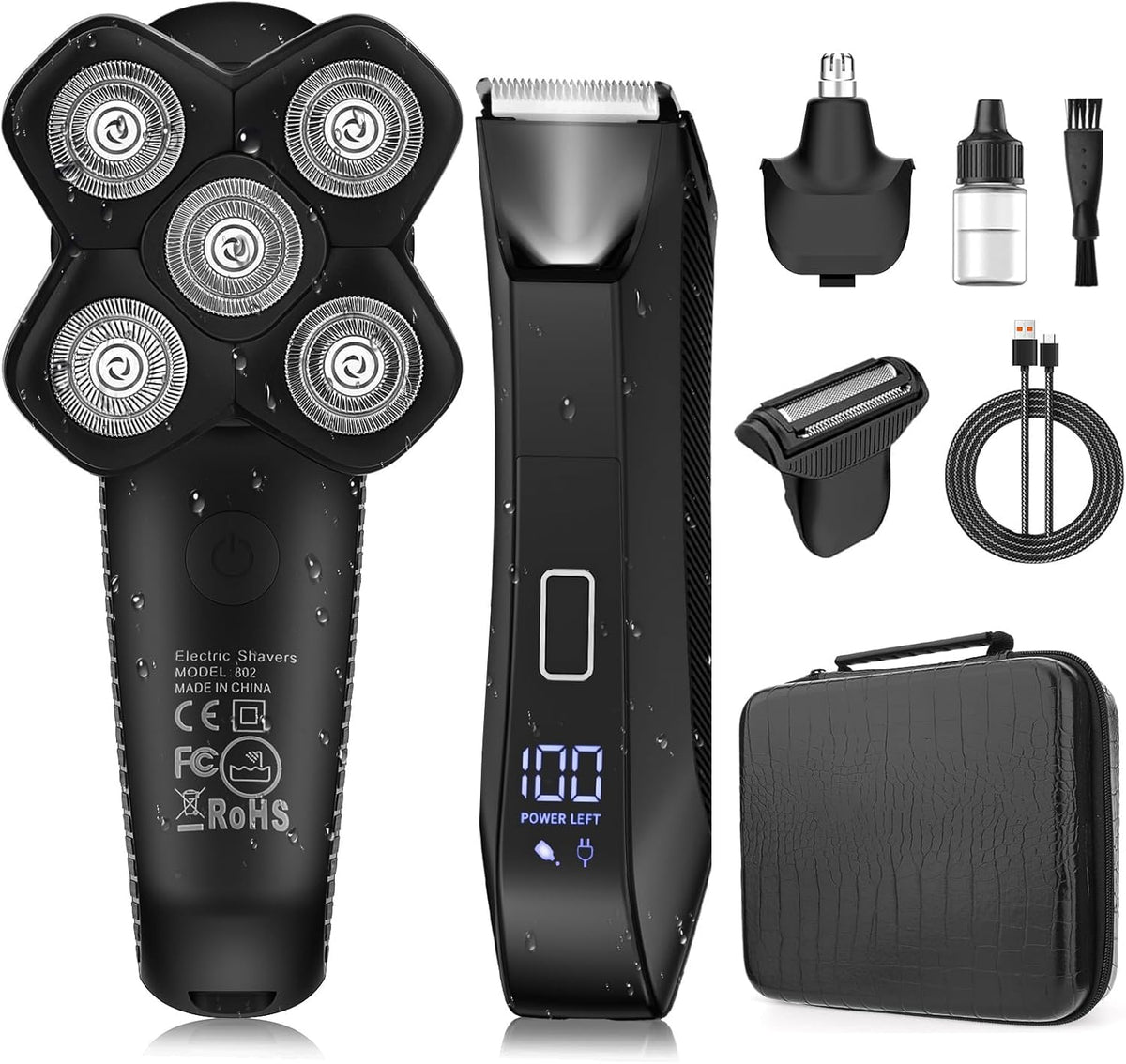 Suttik manscape body trimmer head close-up for precise grooming