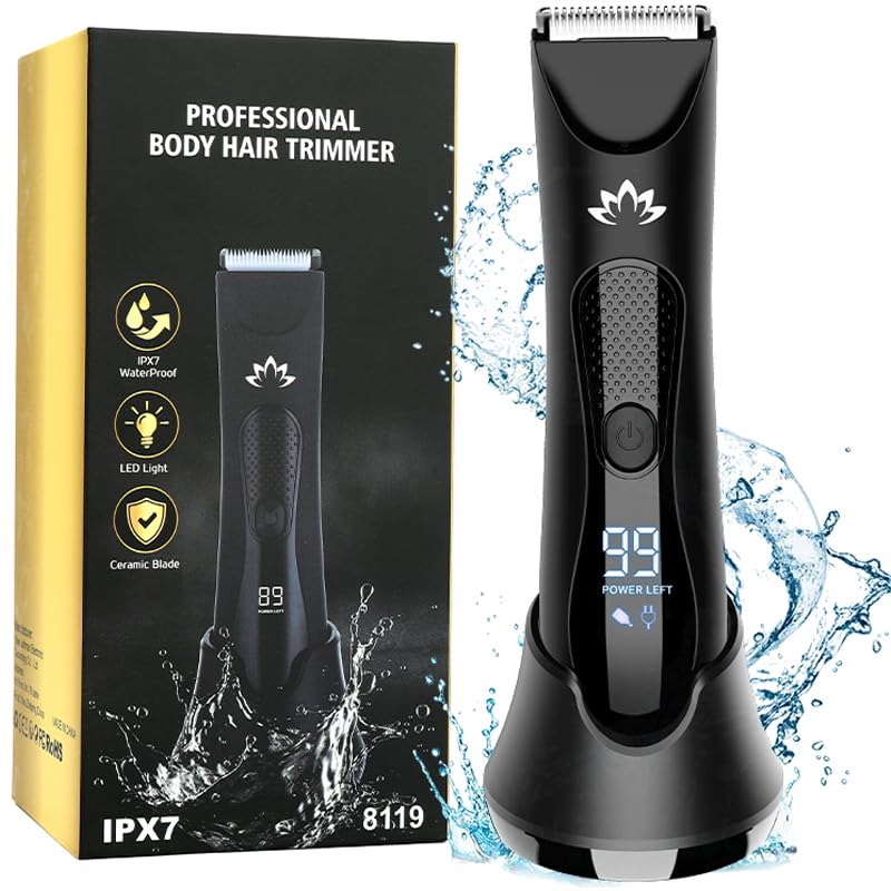 Suttik Manscape LED-light trimmer for precise body grooming and visibility.