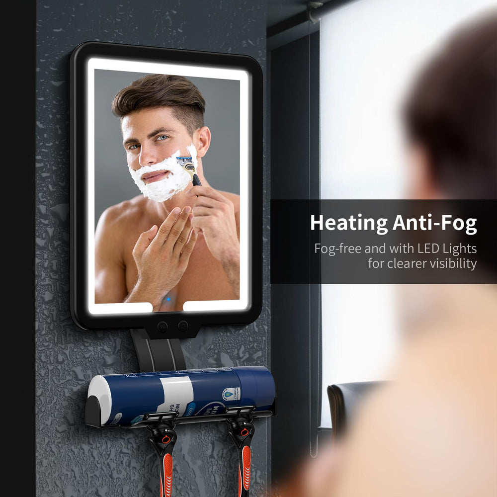 Suupvaor gift-ready fogless shower mirror ideal for men and clean bathrooms.