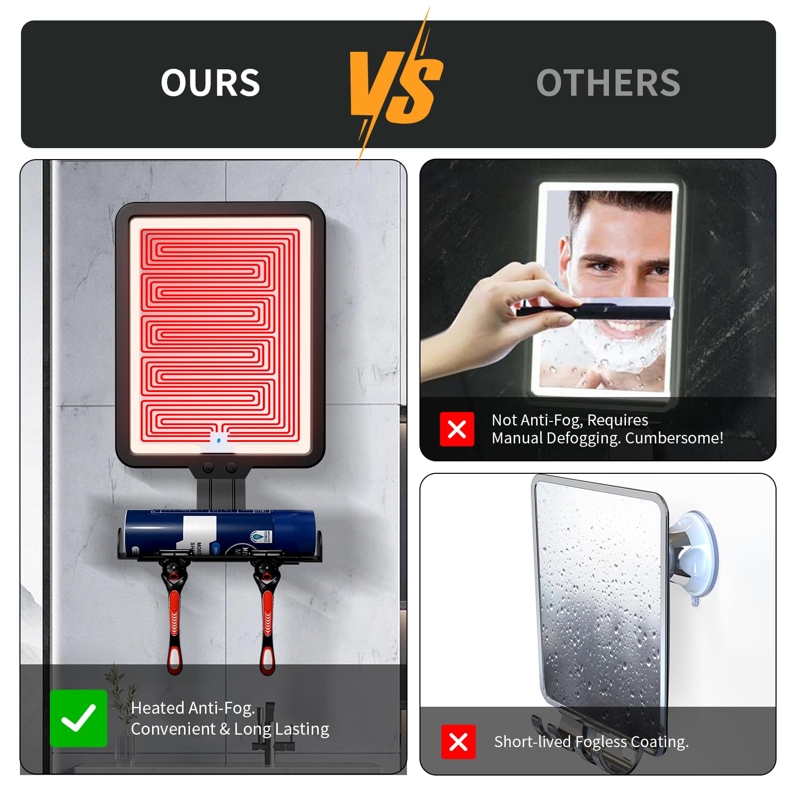Suupvaor three color light modes with adjustable brightness for any morning routine.
