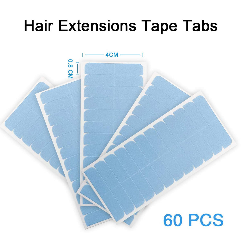 SUYYA blue extension tape tabs packaging with 60 pieces for replacement