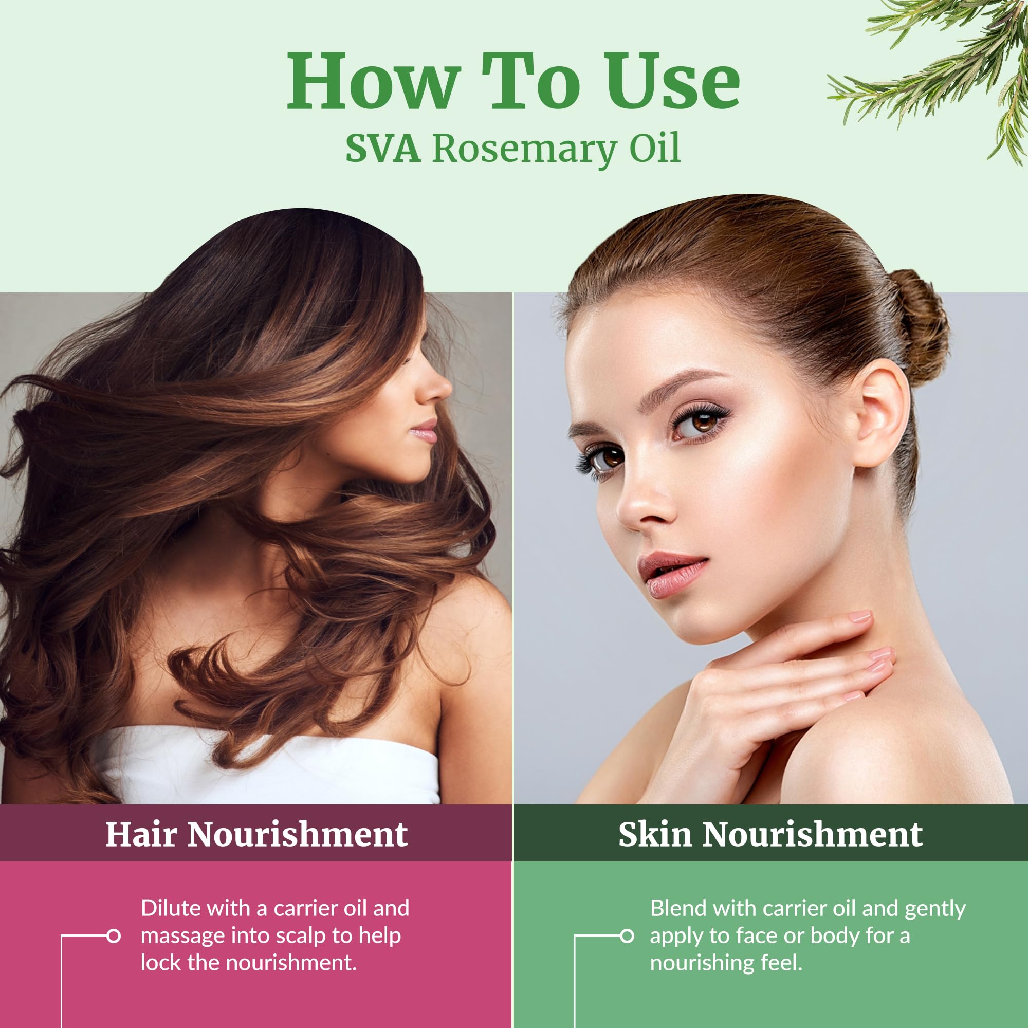 SVA Rosemary Essential Oil for DIY shampoo blends