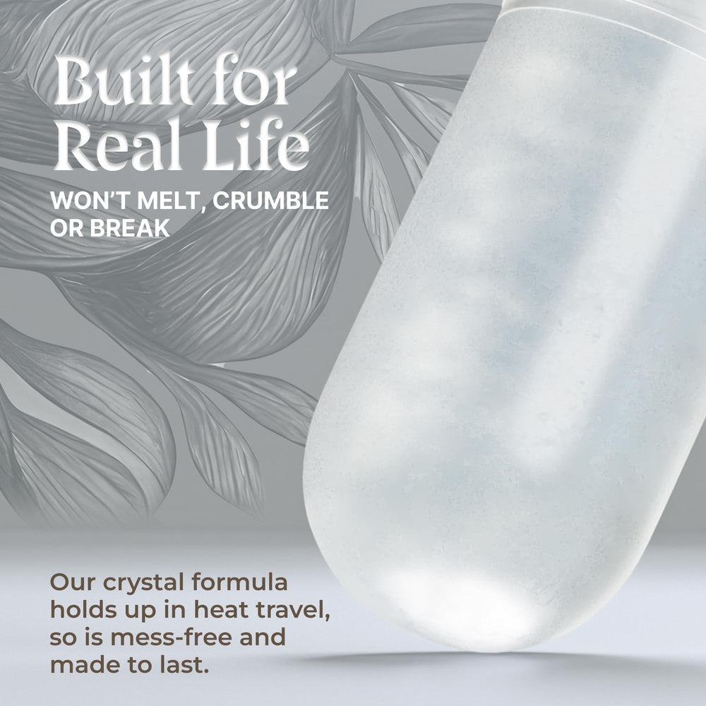 SVARA alumbre natural desodorante cristal baston usos-diarios, opcion simple y fiable.