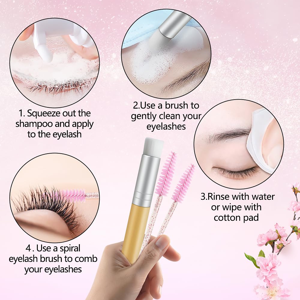 SVECKE lash shampoo kit in salon setting for professional lash care.