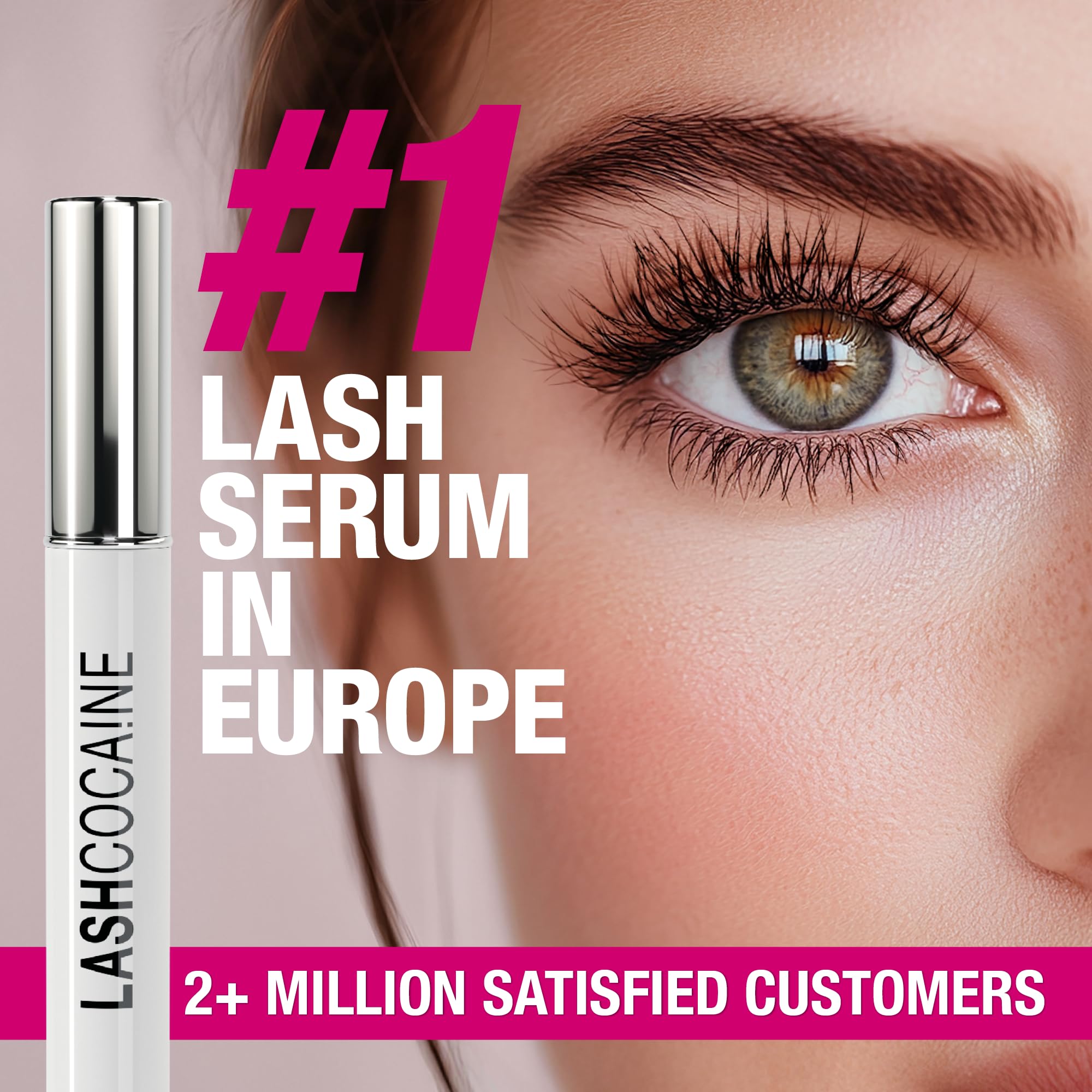 LASHCOCA!NE dropper and bottle ready for daily use, 3.5ml.