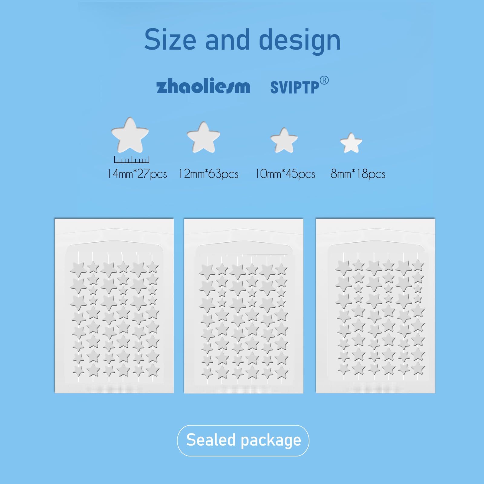 SVIPTP parches estrella diseño divertido para uso diario