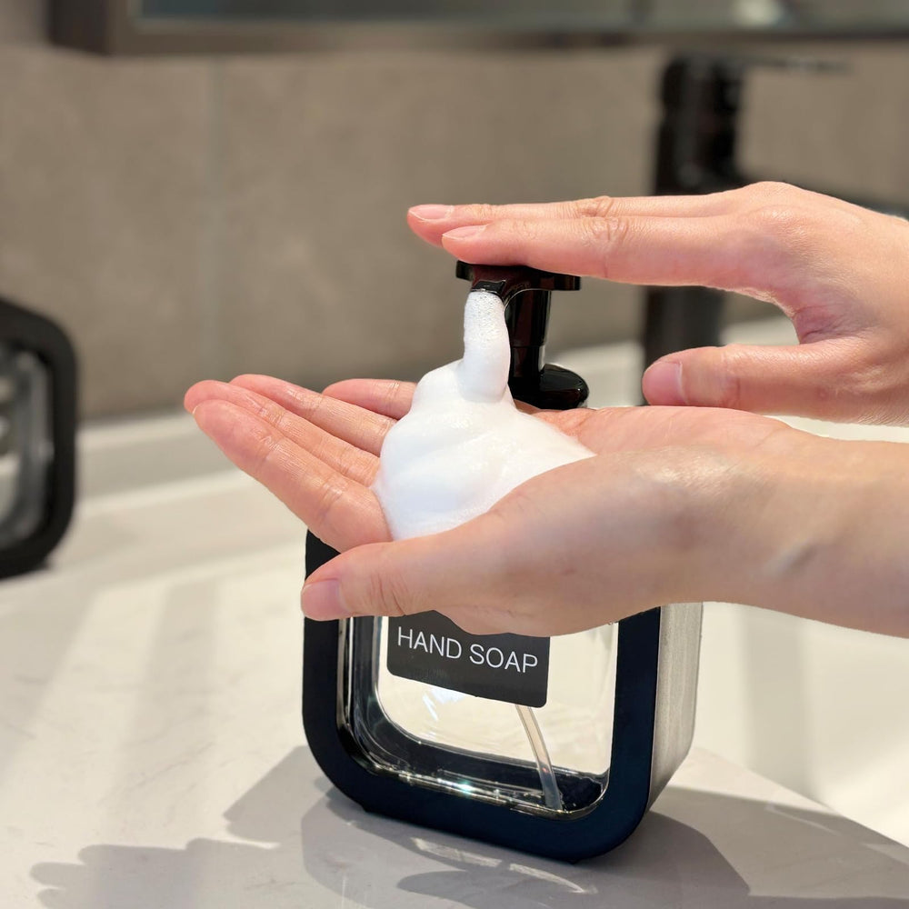 SVLX YIXVN transparent bottle lets you monitor soap levels at a glance.