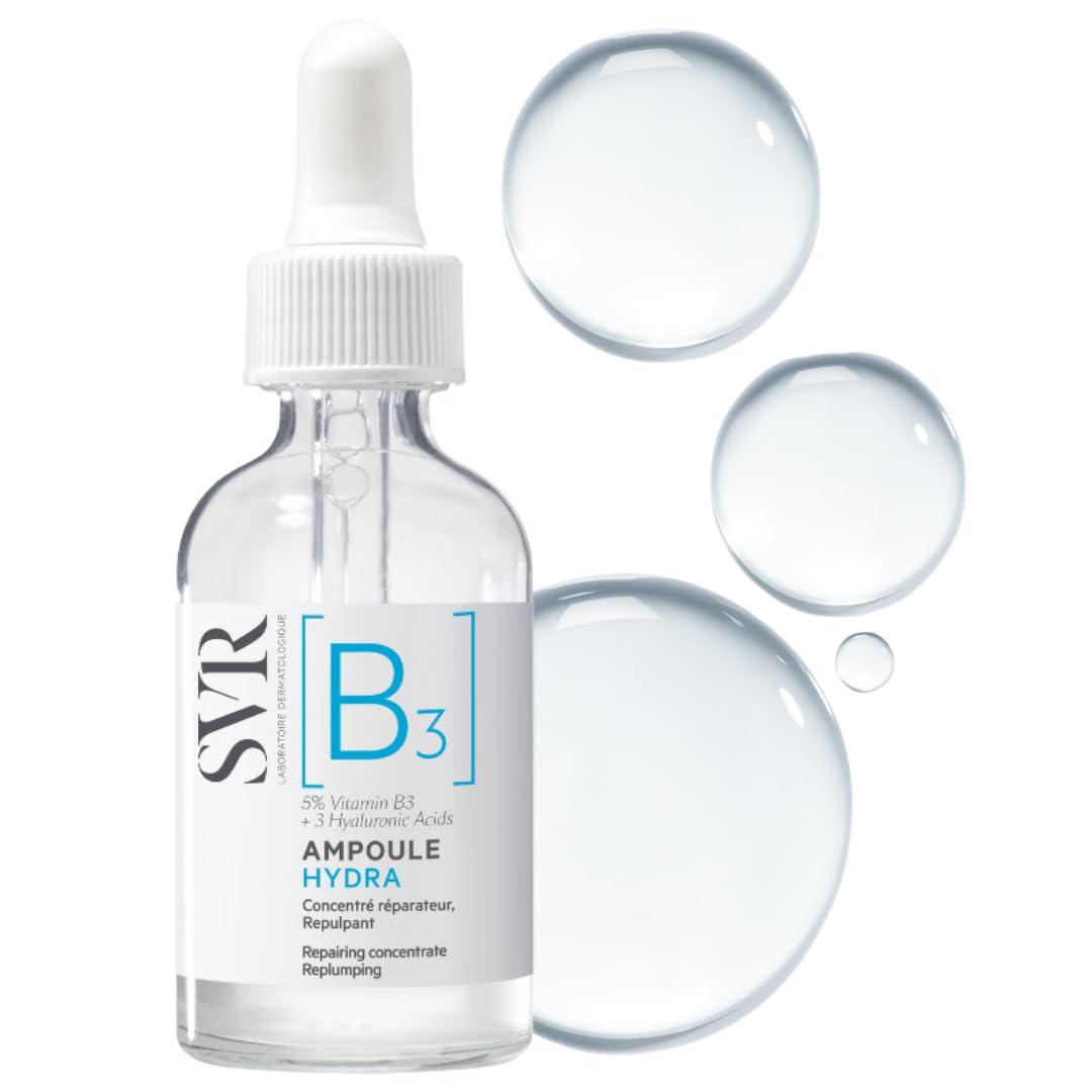 SVR B3 Concentrate Hydra Serum bottle showing fragrance-free hydration for sensitive skin